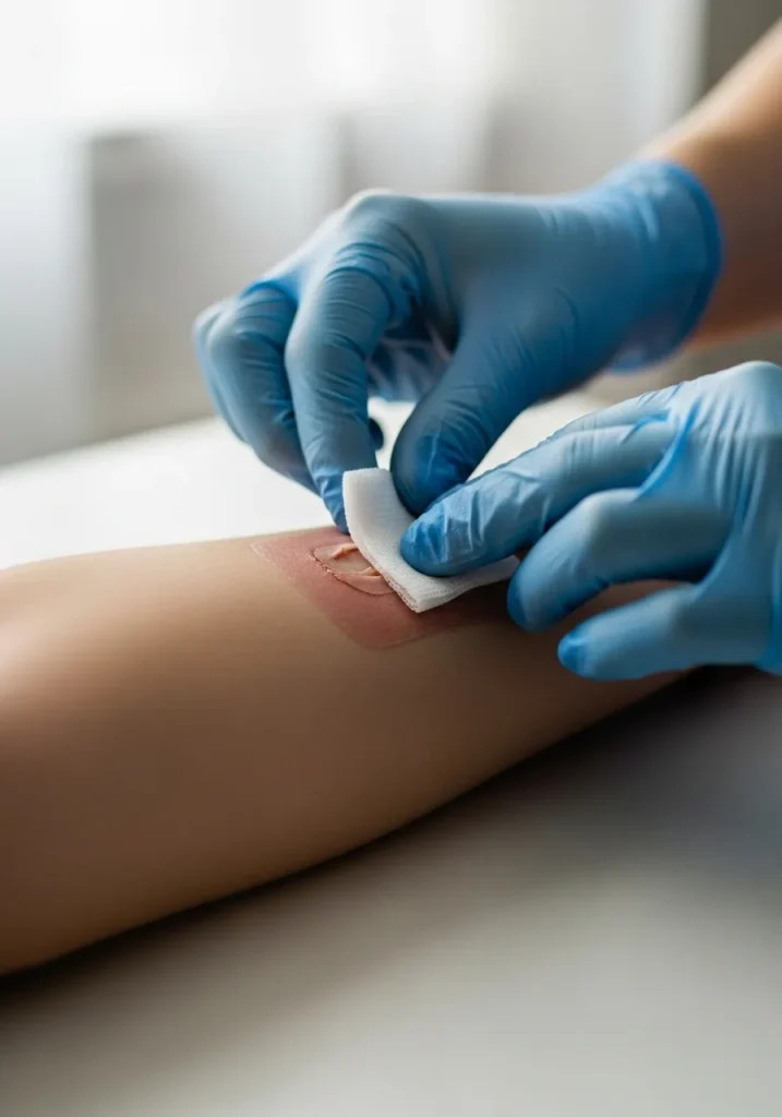 Apply a medical dressing