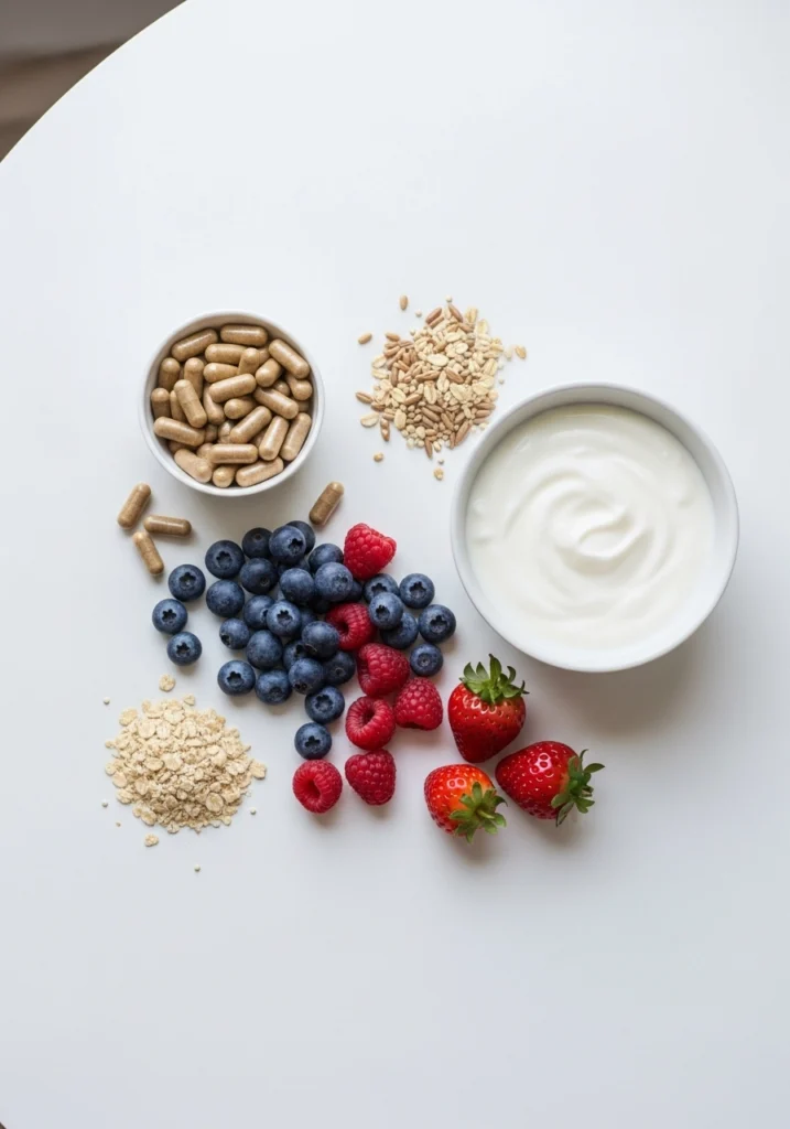 Food and Ekobiol capsules as sources of probiotics for microbiome