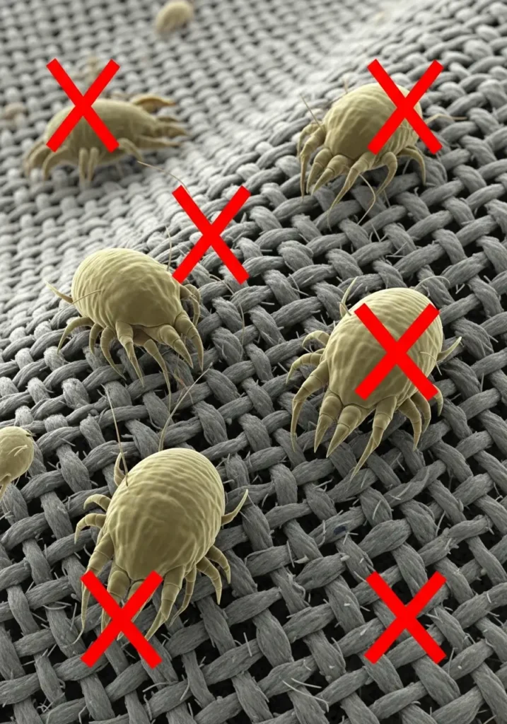 Allergens in the form of dust mites